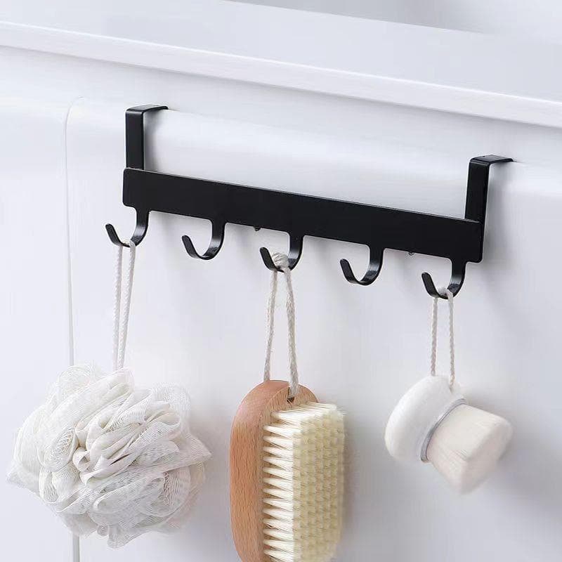 Gancho traseiro para porta de armário, cabide de cozinha sem perfuração, rack de armazenamento traseiro, dormitório, gua