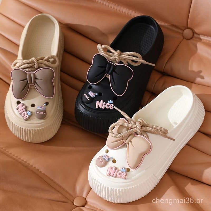 [Envio Em 48 Horas] Sandálias Femininas Chinelos De Praia Antiderrapantes Com Plataforma EVA Sapatos De Saúde Sola Gross