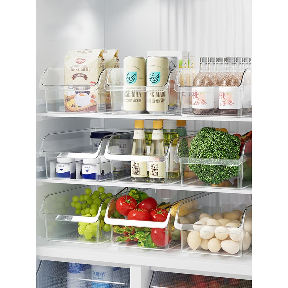Caixa de armazenamento de geladeira de qualidade alimentar cozinha alimentos vegetais caixa de manutenção fresca congela