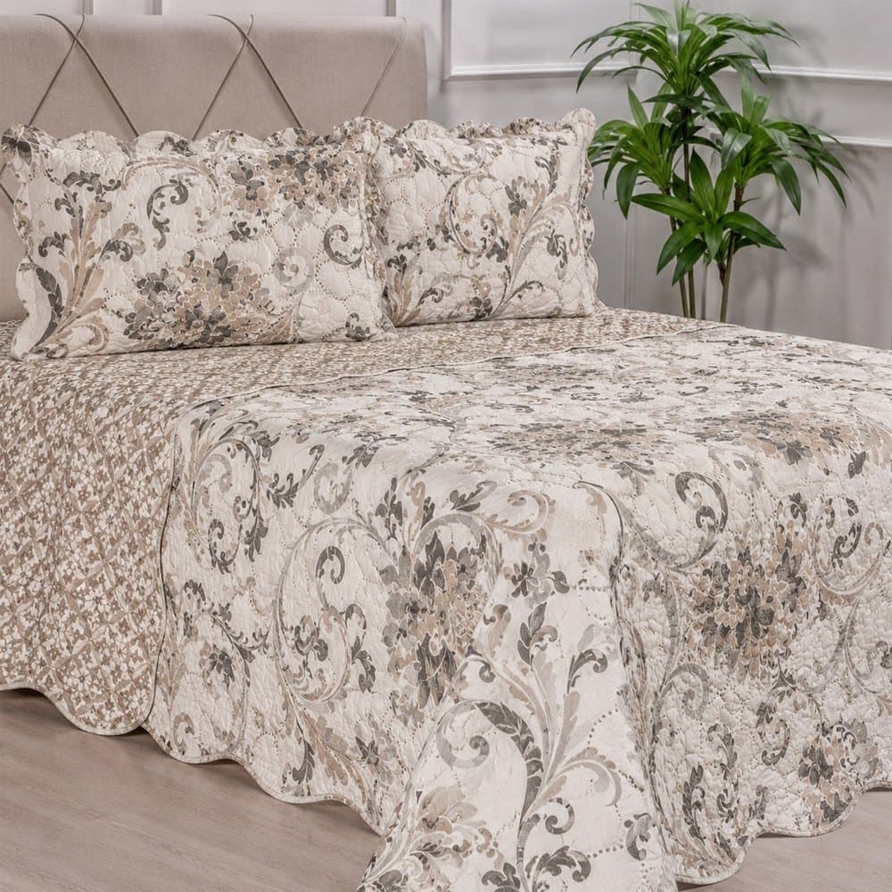 Kit Cobre Leito King Dupla Face Ultra Lisse 250x270cm 100% Poliéster Bene Casa
