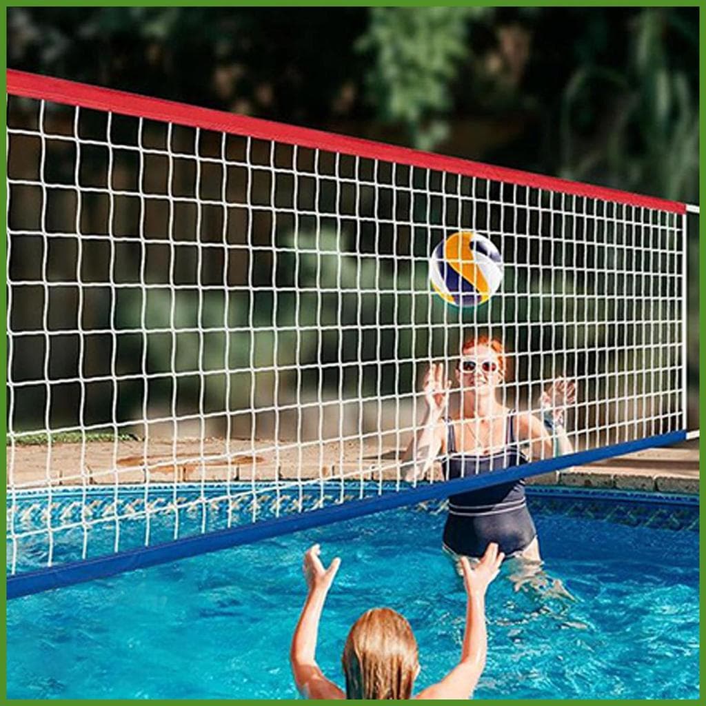 Rede De Vôlei Para Piscina , Acessórios Ajustáveis Jogos Aquáticos Resistentes , 15x3 Pés , Ao Ar Livre , luopsbr