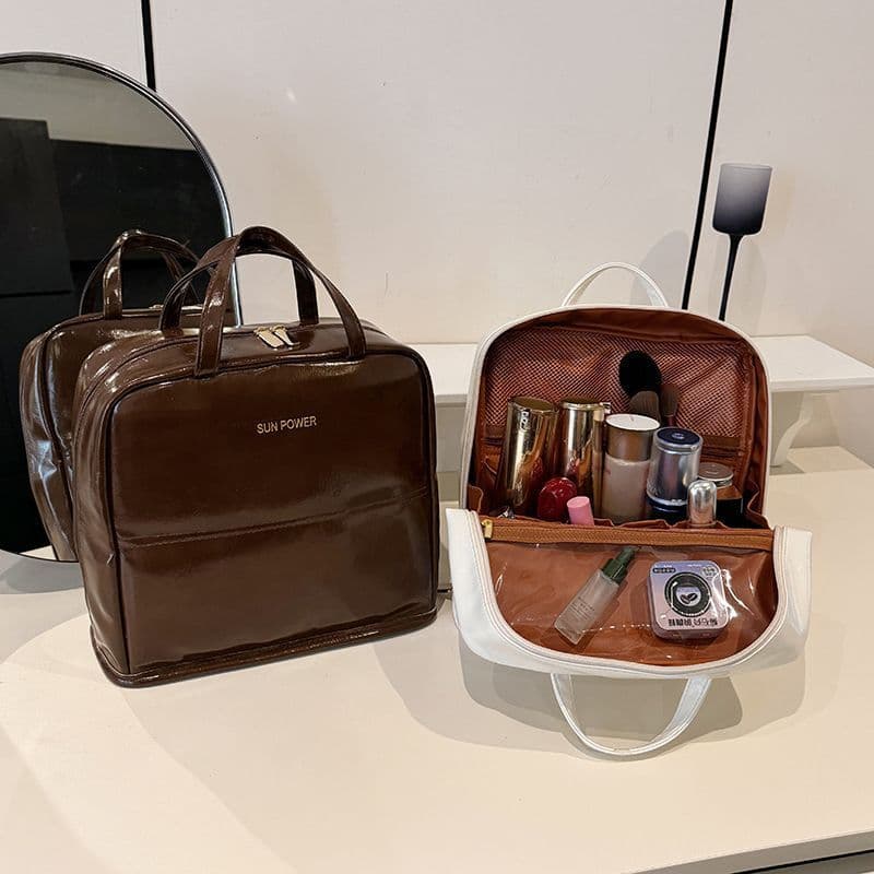 À prova dwaterproof água 2025 novo estilo em pé portátil resistente à sujeira saco cosmético grande capacidade saco cosm