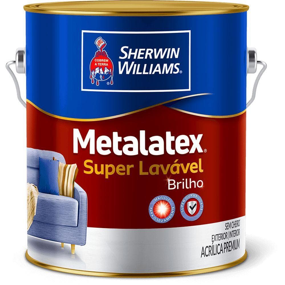Tinta Metalatex S.Lavável 3,6L-Sherwin-Williams