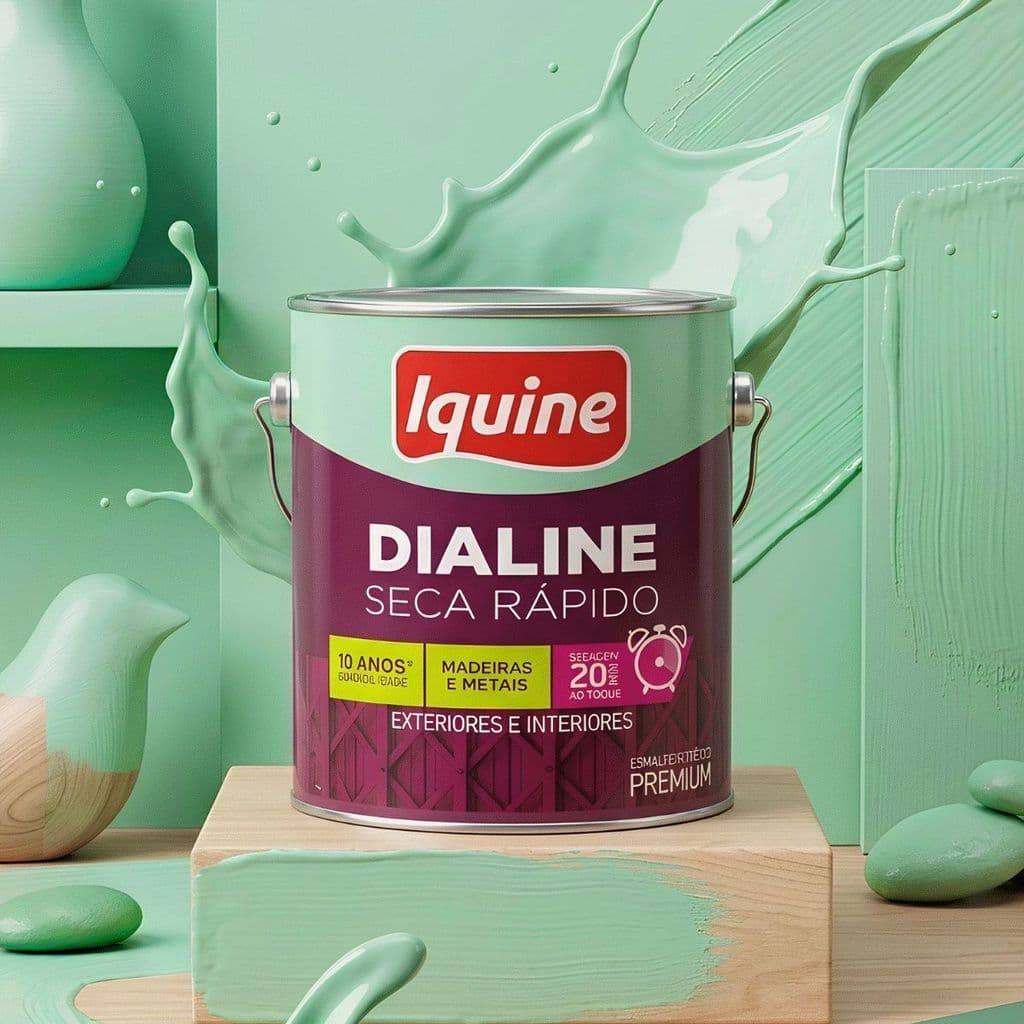 Tinta Esmalte Sintético Dialine Verde Nilo 750ml