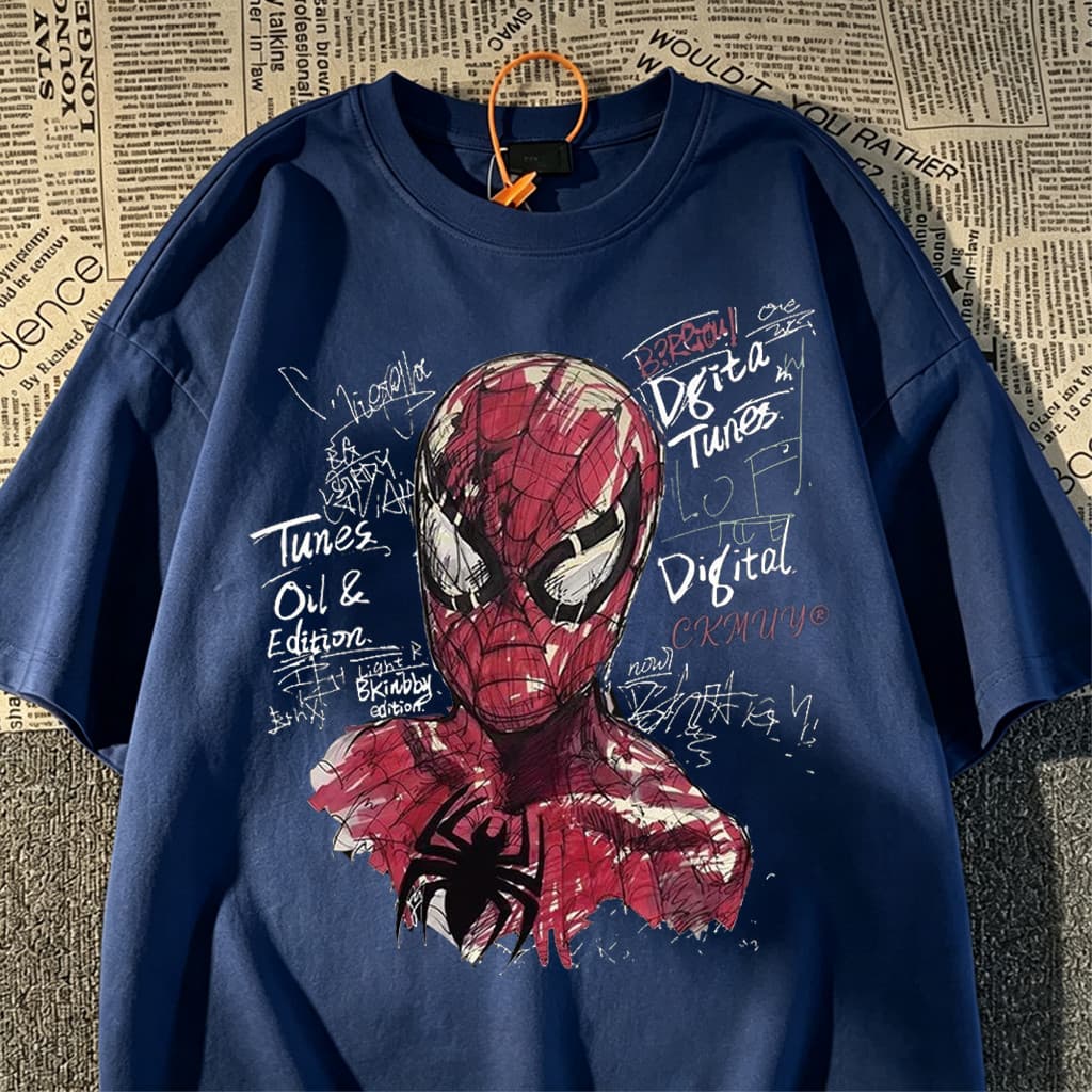 Camiseta Homem aranha Spider Man malha premium novo 100% Algodão