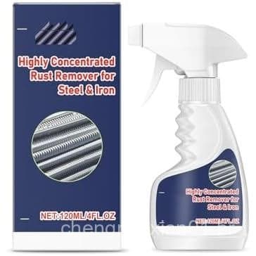 Removedor de Ferrugem Meigline, 4 Fl Oz Removedor de Ferrugem Altamente Concentrado para Aço e Ferro, Removedor de Aço A