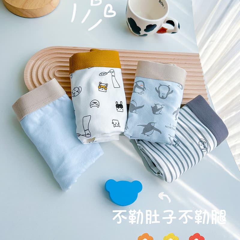Crianças roupa interior de algodão puro meninos boxer Shorts classe A não-clipe nádegas médio grande cuecas boxer das cr