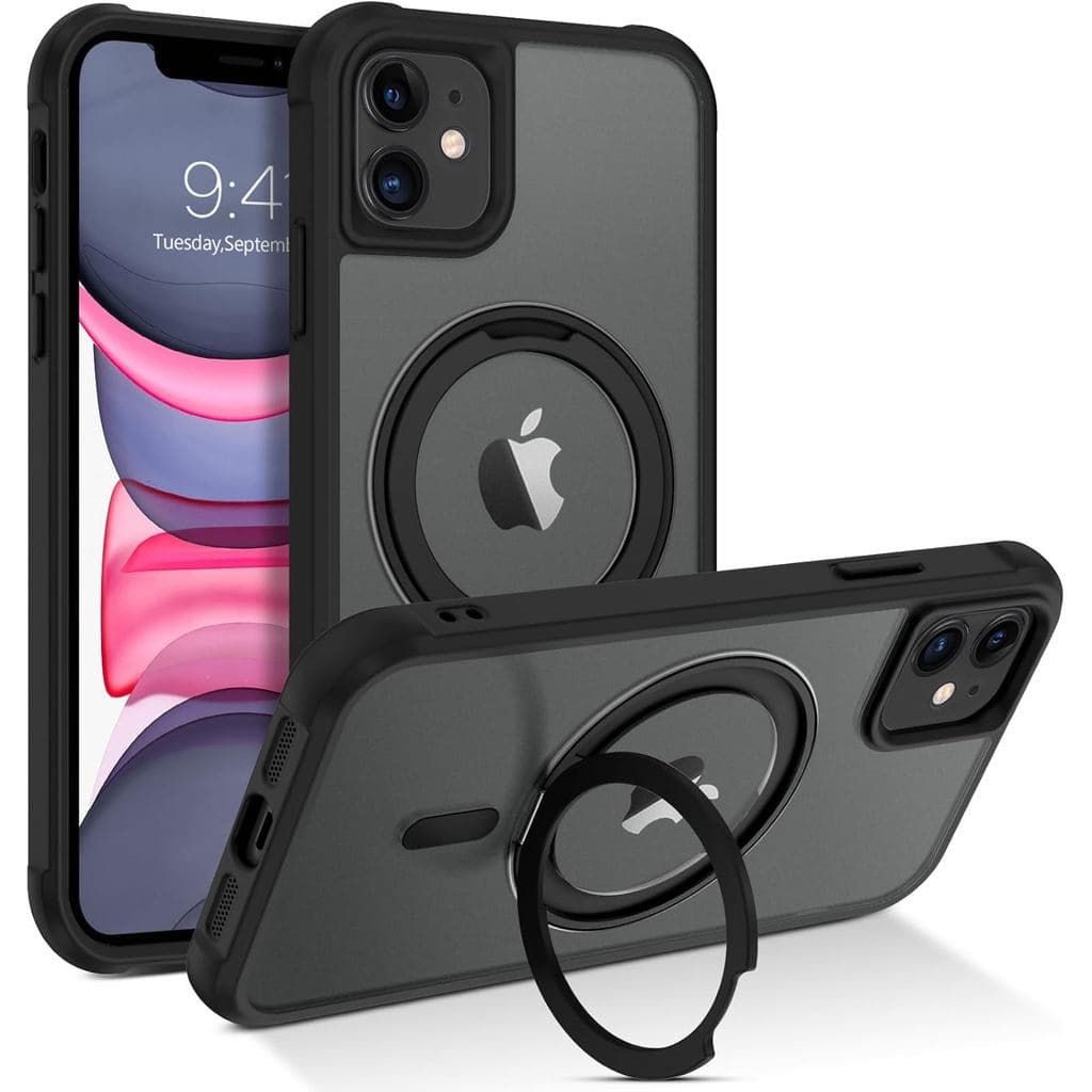 Capa para iPhone 11 BENTOBEN, Capa Magnética para iPhone 11 [Compatível com MagSafe] Design com Suporte de Anel Rotativo
