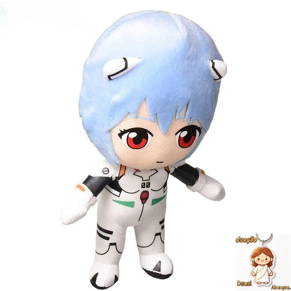 Brinquedos de Pelúcia FUHUI Evangelion Presente de Natal Kawaii Rei Princesa Almofada 20CM Ayanami Rei 6NPO