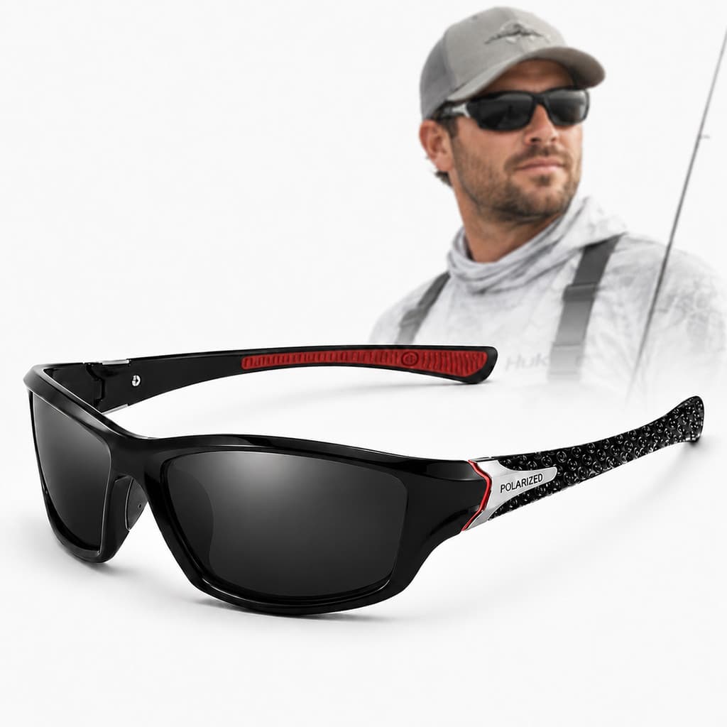 Óculos De Sol Esportivo Polarizado Uv400 Masculino Pesca