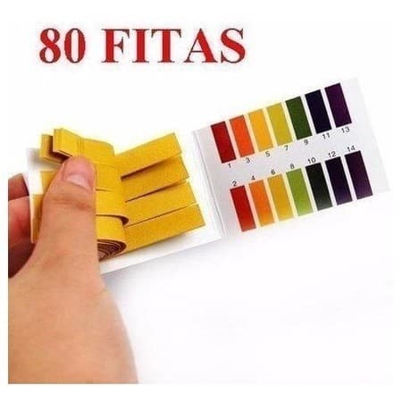 Fita Tira Medir Ph 1-14 Alta Precisao Com 80 un oferta