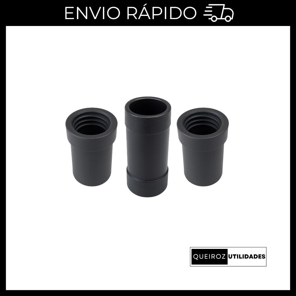 Kit Extensor 2 Luvas + 1 Conector Para Mangueira Saida Agua