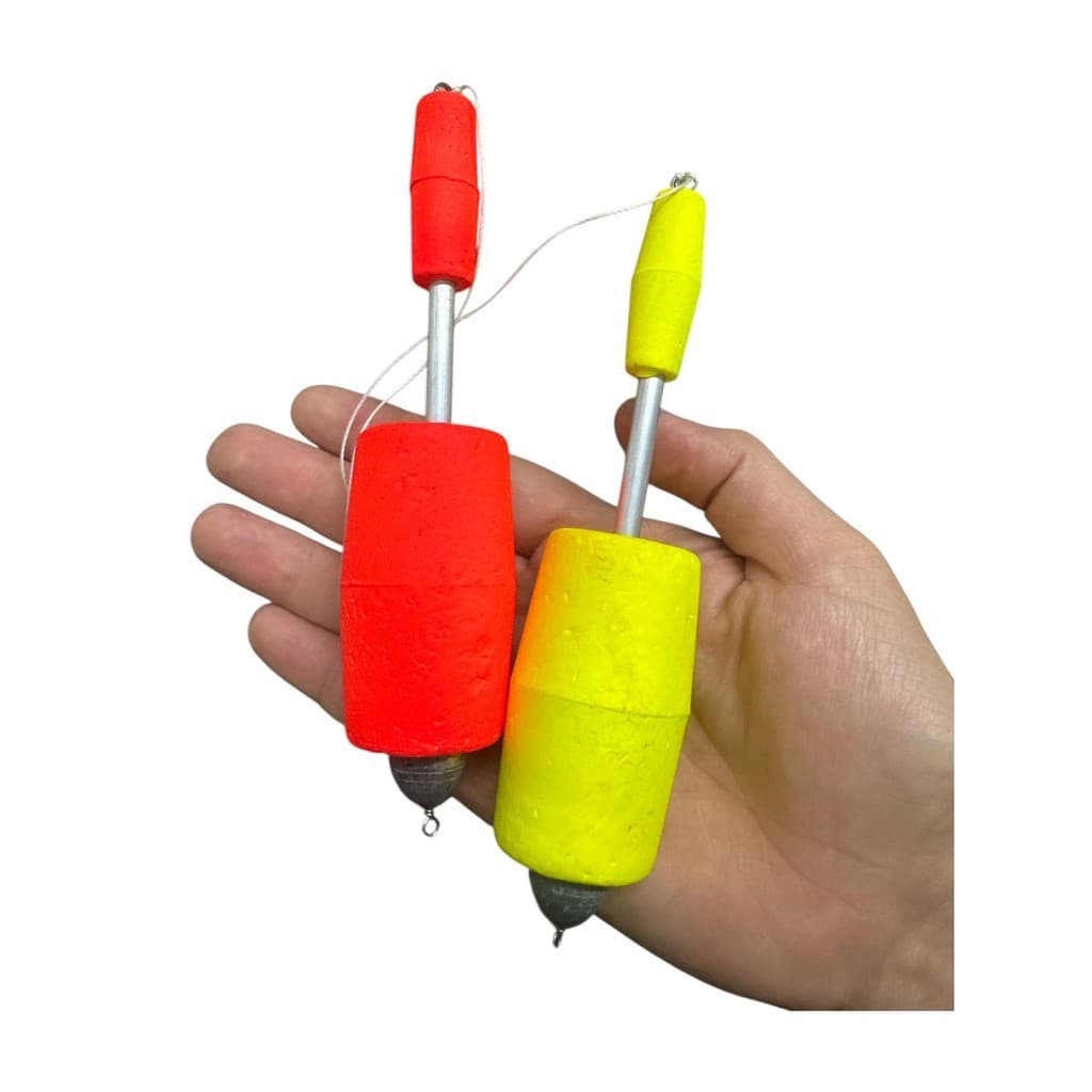 Boia Torpedo 1un Isopor Chumbo de Pesca N° 5 - Cor Variada