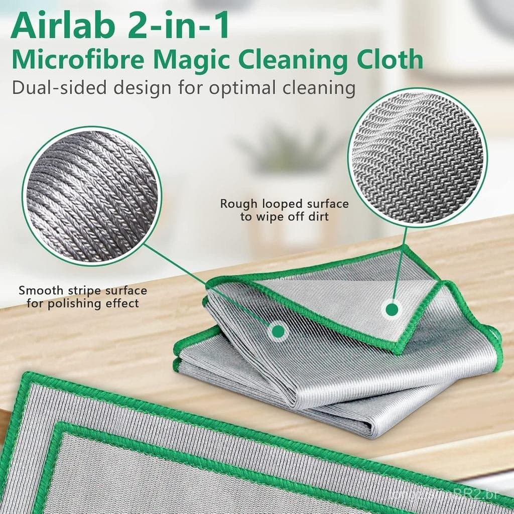 Pano de Polimento de Vidro Sem Manchas, Pano de Limpeza Mágico Sem Pelos, Panos de Limpeza de Microfibra para Óculos, Co