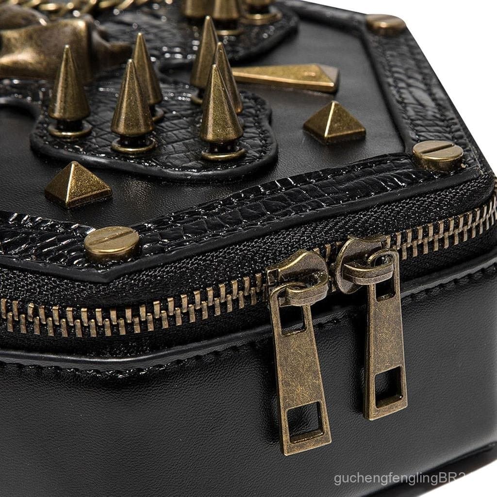 Bolsa Transversal KOTORA Pequena, Bolsa de Ombro, Bolsa de Mão, Bolsa para Telefone, Acessório Gótico de Caveira para Fe