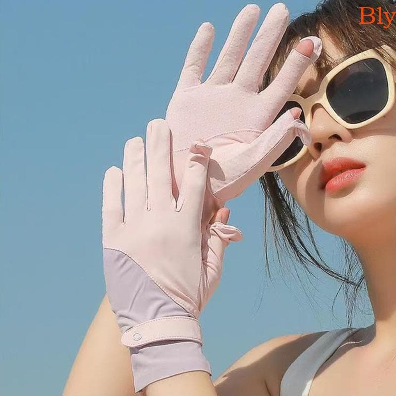 Bly Luvas De Resfriamento De Verão Tecido Protetor Solar Para Dirigir Equipamento De Ciclismo Design Elástico Fino Com E