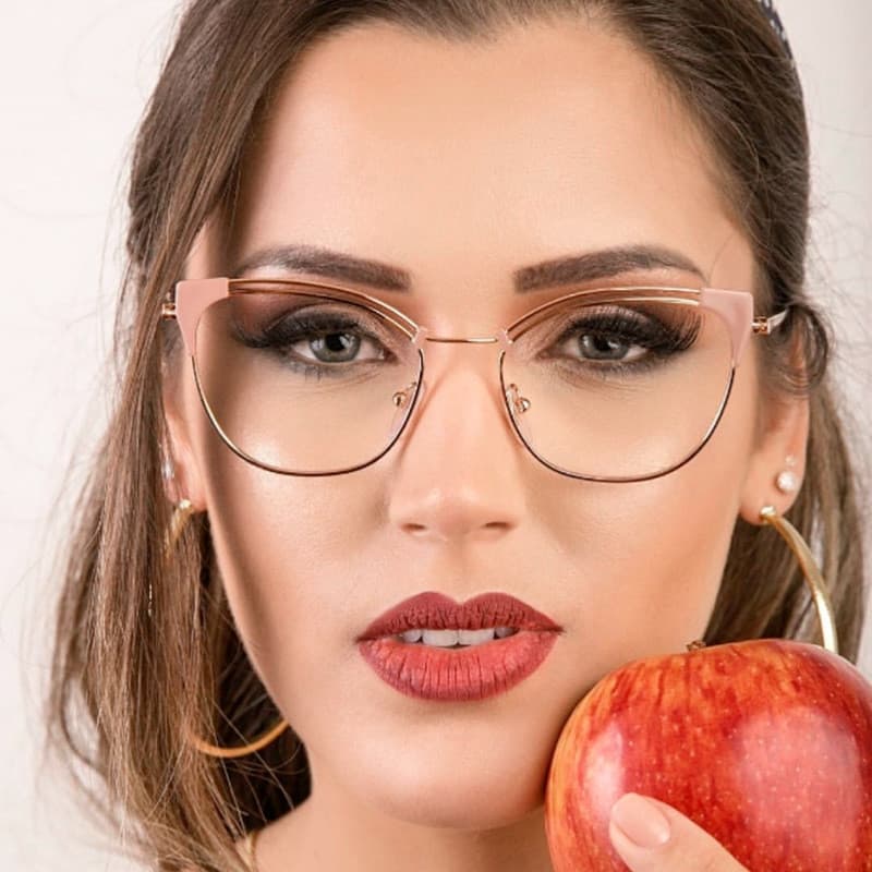 Óculos Bloqueadores de Luz Azul Femininos, Armação Transparente para Computador OYUQ