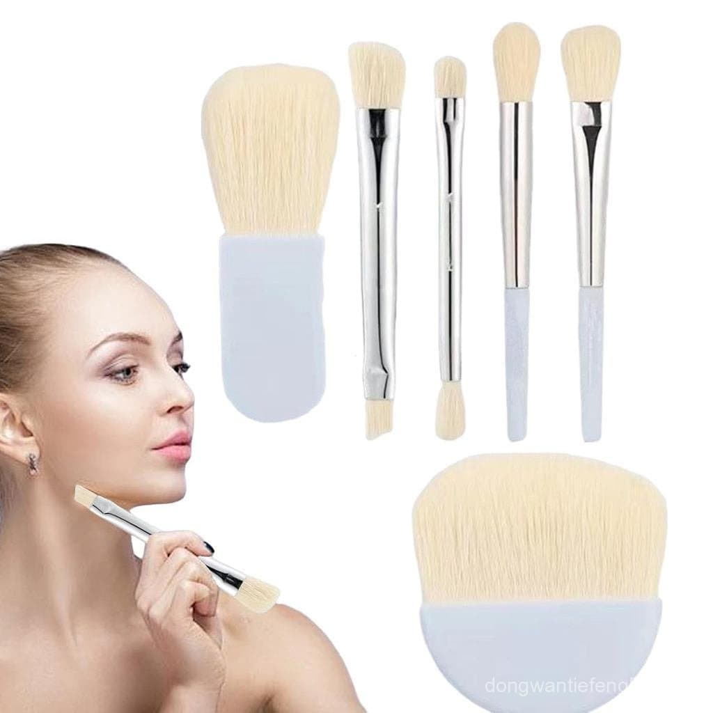 Conjunto de Pincéis de Maquiagem para Viagem, Prático e Portátil |