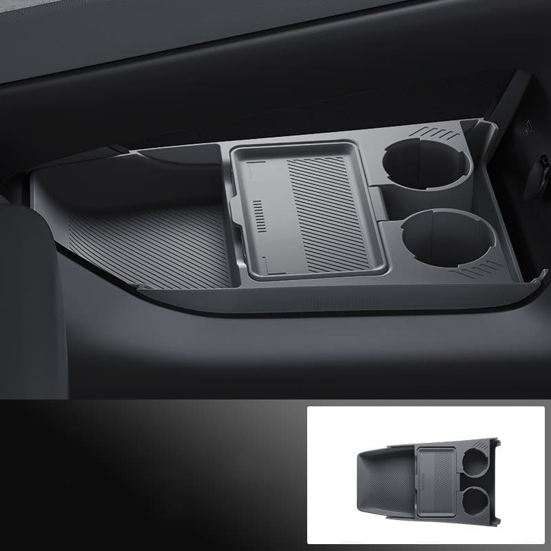 Para GEELY EX5, Caixa de Armazenamento para Apoio de Braço de Carro 1:1, Console Central de Duas Camadas com Porta-Copos