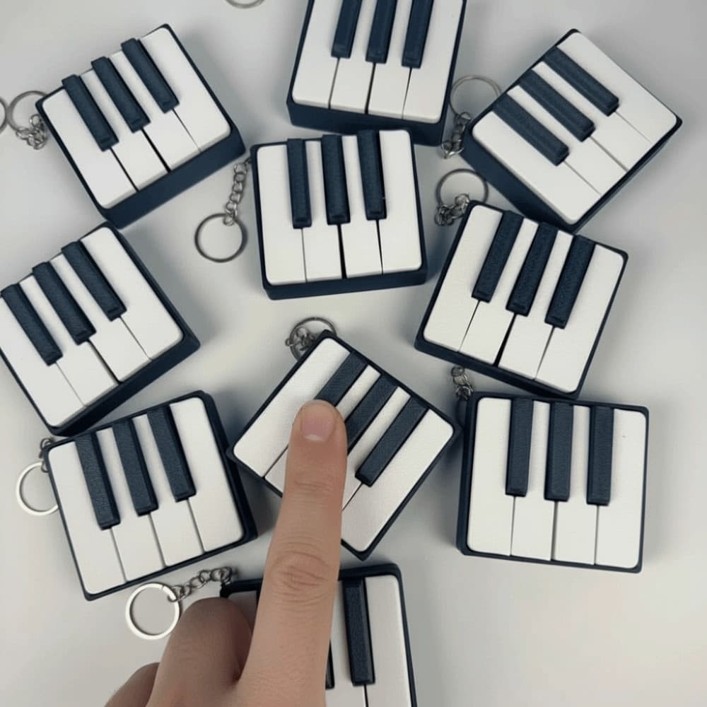 TEVO Fidget Clicker , Brinquedo Impresso Em 3D Com Som De Material PLA , Sensação Mecânica De Bolso Ecológico Para Piano