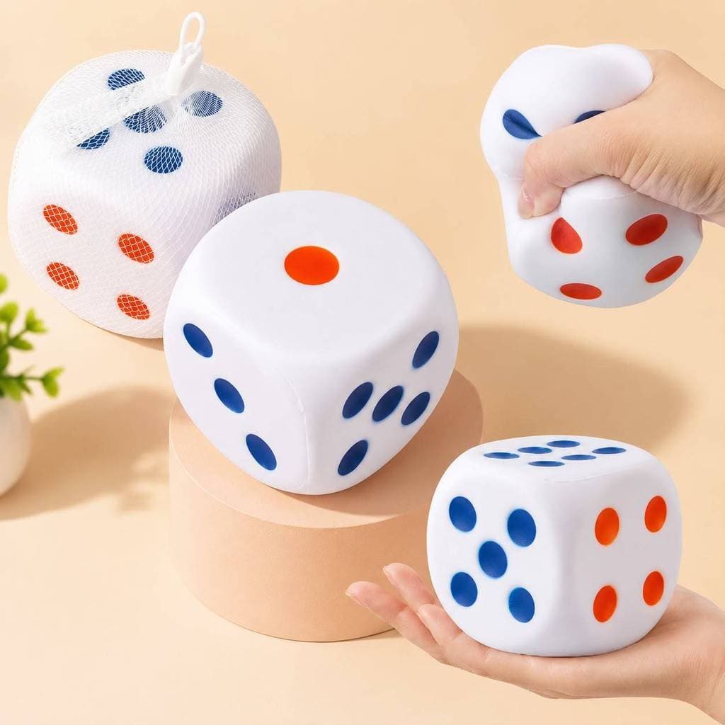 Squishy Macio Antiestresse Dado Fidget Toy Brinquedo Sensorial para Apertar
