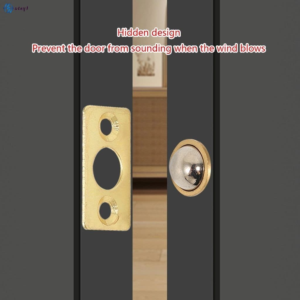 Hardware De Trava De Porta De Armário De Captura De Bola Para Guarda-Roupa