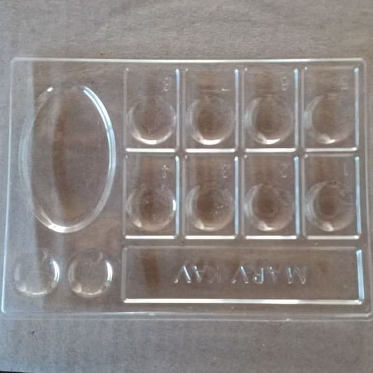 Misturador bandeja plastica reutilizável, para maquiagem e cosméticos - mary kay