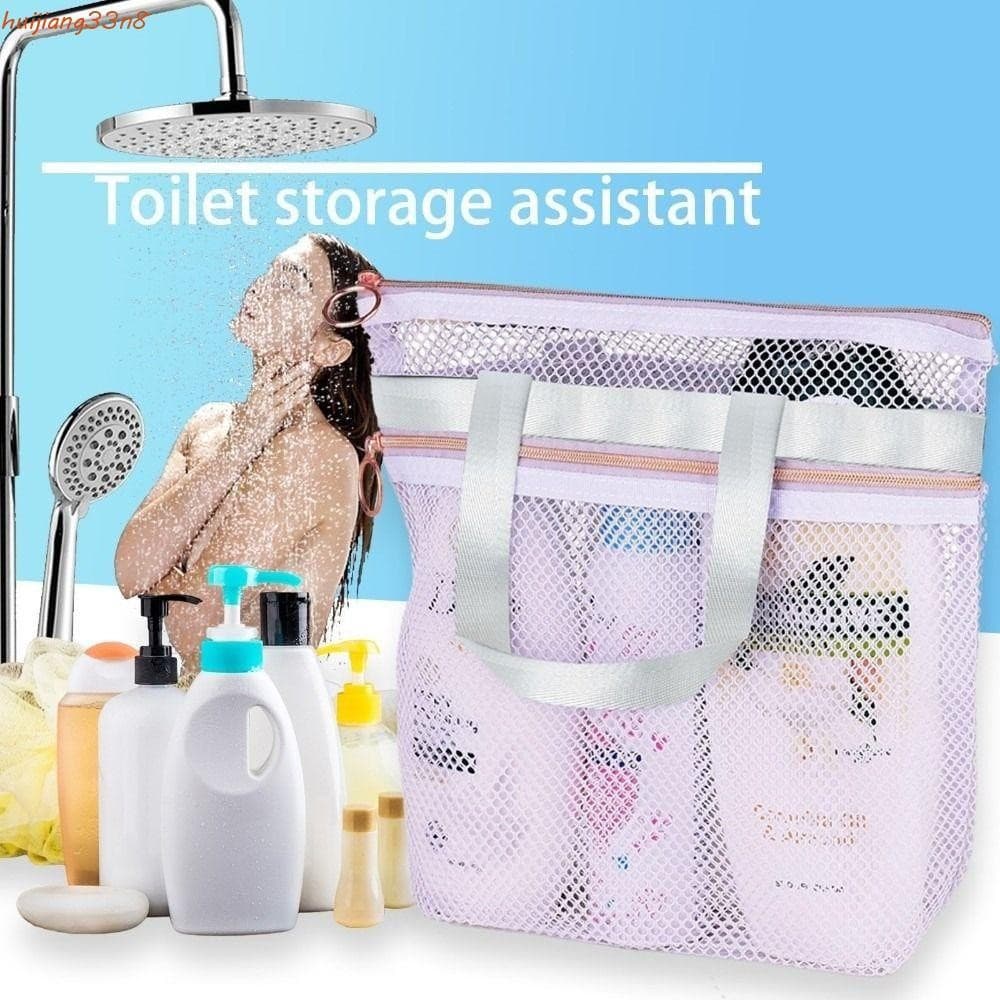 Bolsa De Praia De Malha HUIJIANG , Organizador De Produtos De Higiene Pessoal , Transparente Para Cosméticos De Banho Ar