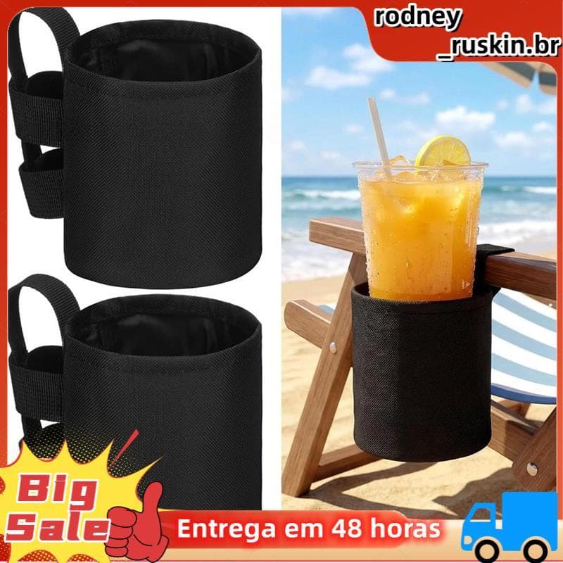 Suporte De Copo Antiderrapante Para Cadeira De Praia , Cadeiras De Acampamento Universais , Organizador De Bebidas Pesca