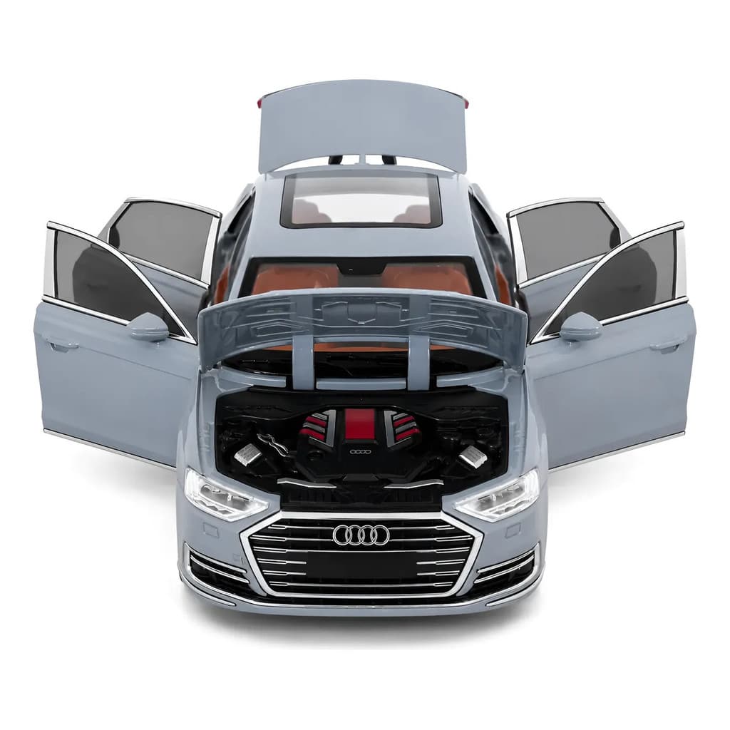 Miniatura De Carro Grande Sedan 21cm Audi Metal Abre Portas