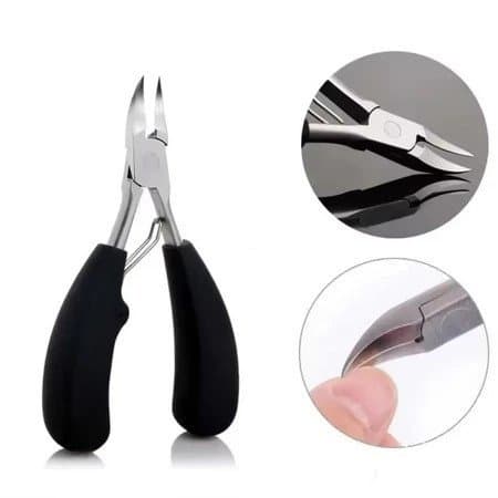 Alicate mola dupla De Cortar Unha Curvado Profissional Aço Inox Manicure Pedicure Podologia De Unha