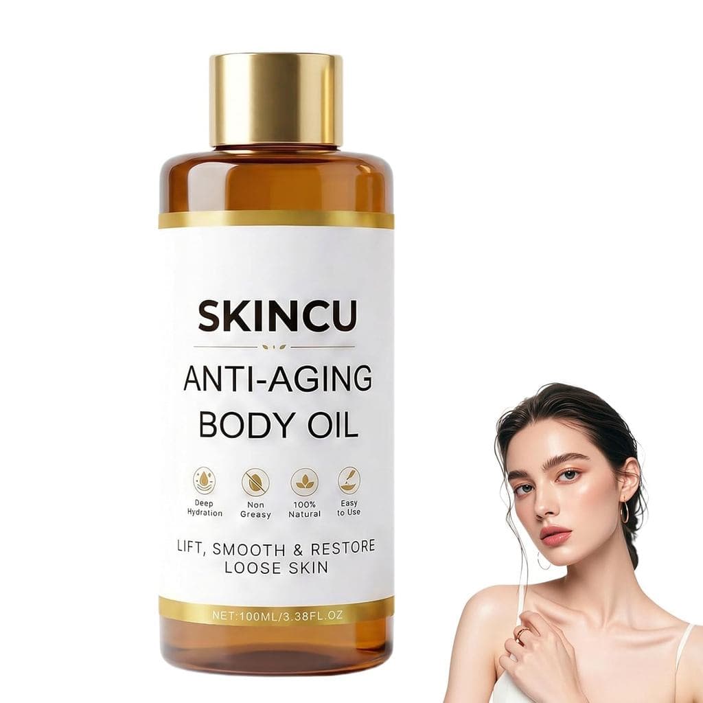 Óleo Corporal Antienvelhecimento Skincu, Novo Óleo Corporal Firmador e Iluminador Skincu 2026, Remédio Mágico de Seda Lu