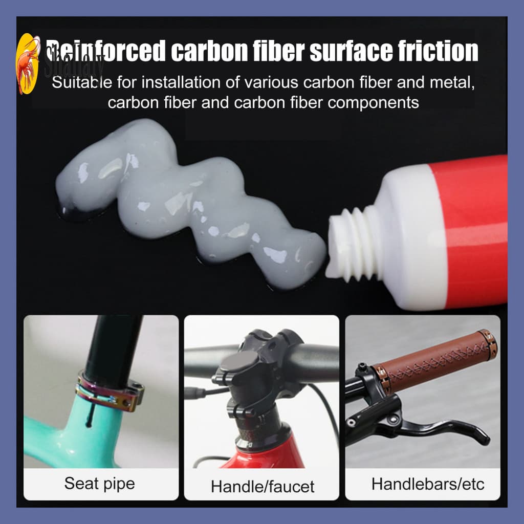 Carbon Fiber Anti-slip Agent Friction Enhancer 10g Grease for Mtb Handlebar Seat Post Stem – Bike Maintenance Gel Grip