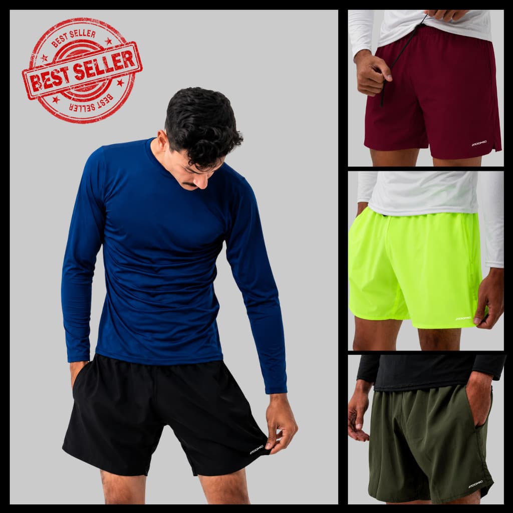 Bermuda Shorts Elastano Premium Mauricinho Tecido Leve Secagem Rápida Bermuda Para Treinar