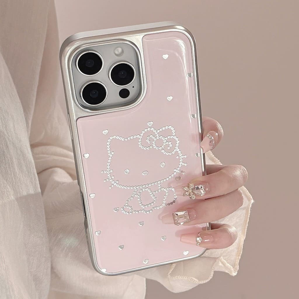 Epóxi dourado iphone16 querida gato adequado para 17 Apple 15promax capa de telefone 13 chapeamento 14 Huawei