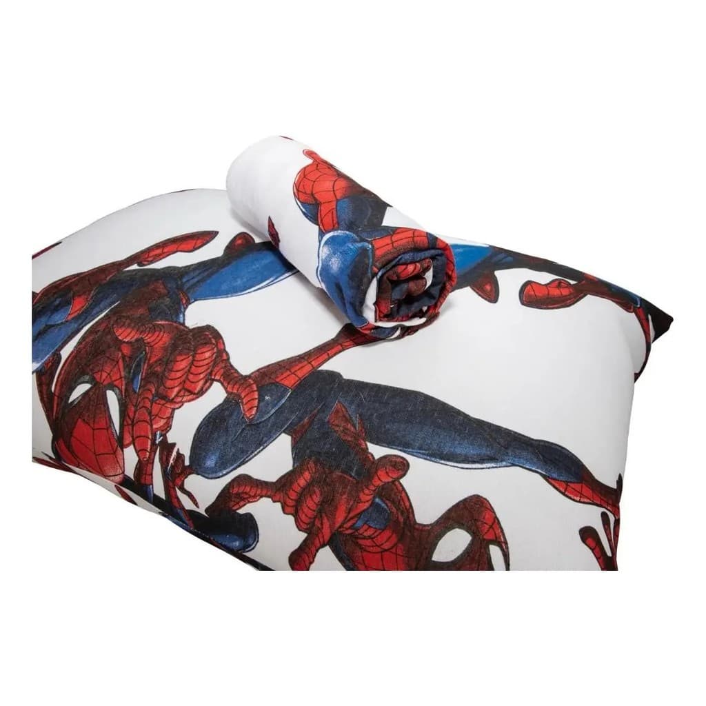Jogo de Lençol Solteiro Homem-Aranha com Elástico Portallar