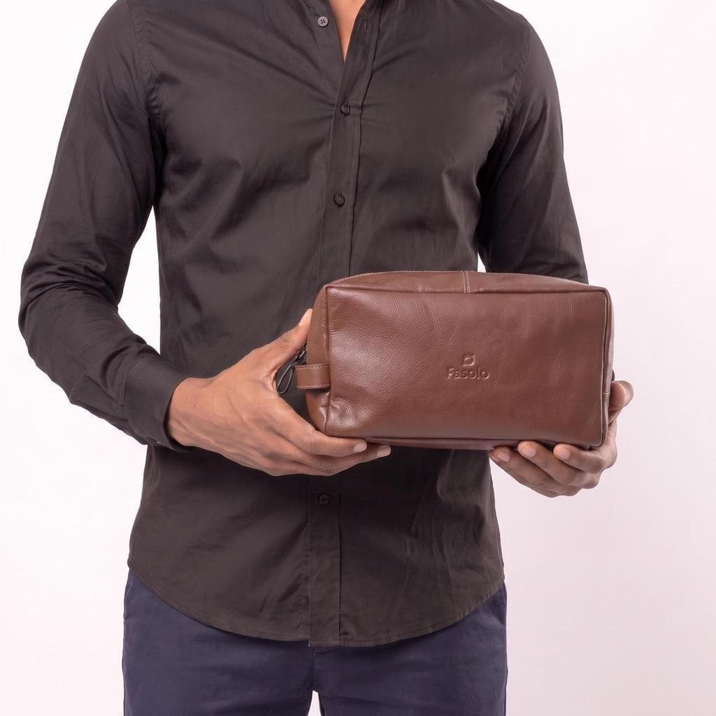 Nécessaire Masculina em Couro Legítimo