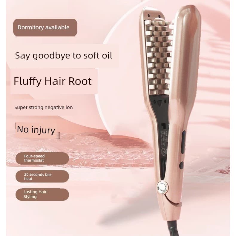 🔥 Crimpador De Milho Placa Perm Splint 🔥 Enrolador De Ferro Hair Styling Modelagem de Cabelo Milho Bigode Xadrez Tala
