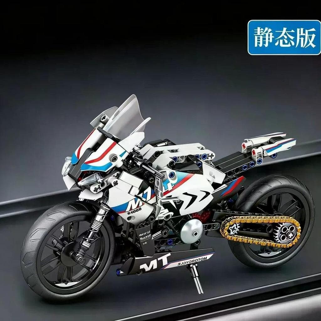 2026 novo estilo compatível Lego grande BMW m1.000rr motocicleta bloco de construção modelo inteligência montagem brinqu