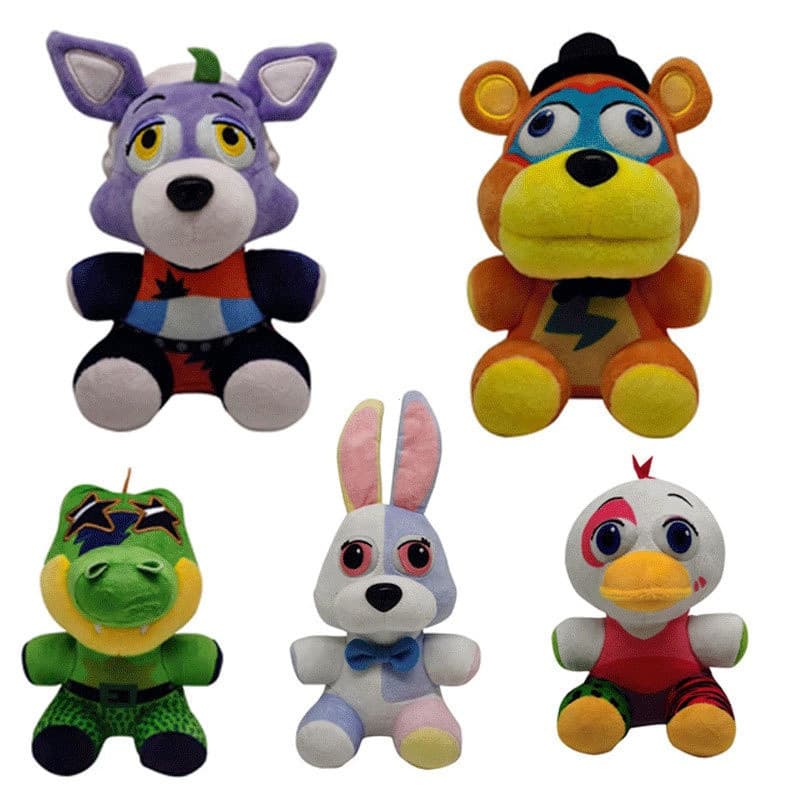 Brinquedo de pelúcia de 18cm Nightmare About Freddy/FNAF 4/Freddy/Bini/Fox/Chica chaveiro de pelúcia
