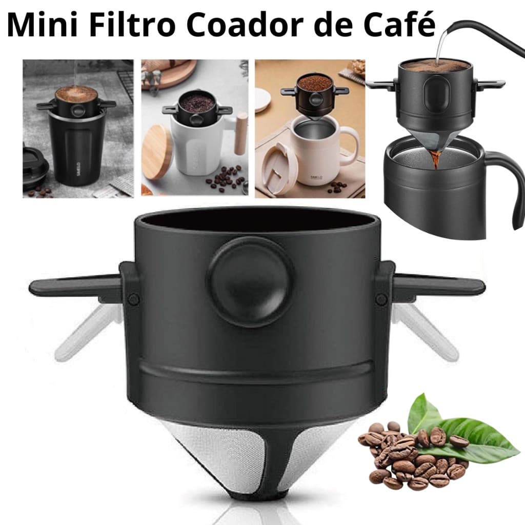 Mini Filtro Portátil para Café e Chá