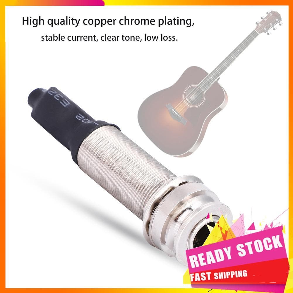 Gfgfgfgg Gfgfgfgg Audio Jack Endpin Clear Tone 1/4 Output Luthiers Tool para acessórios de guitarra acústica