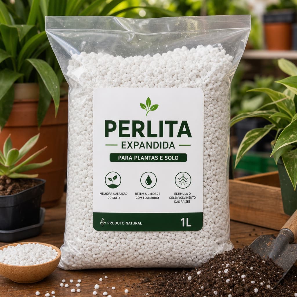 Perlita Expandida Saco 2, 3, 5 e 10 Litros Cultivo Germinação Plantas Sementes
