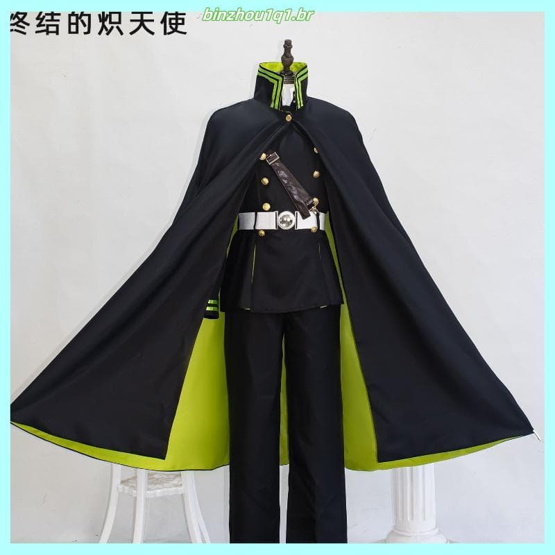 Serafim do fim cos roupas Yuichiro cem noites cosplay terno Migal Anime Super longo manto conjunto completo