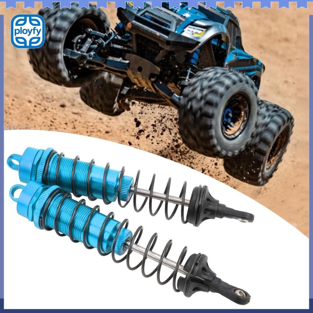 Ployfy 2 unidades RC 140mm amortecedor ajustável cheio de óleo para carro SLASH 2WD 1/8 (azul