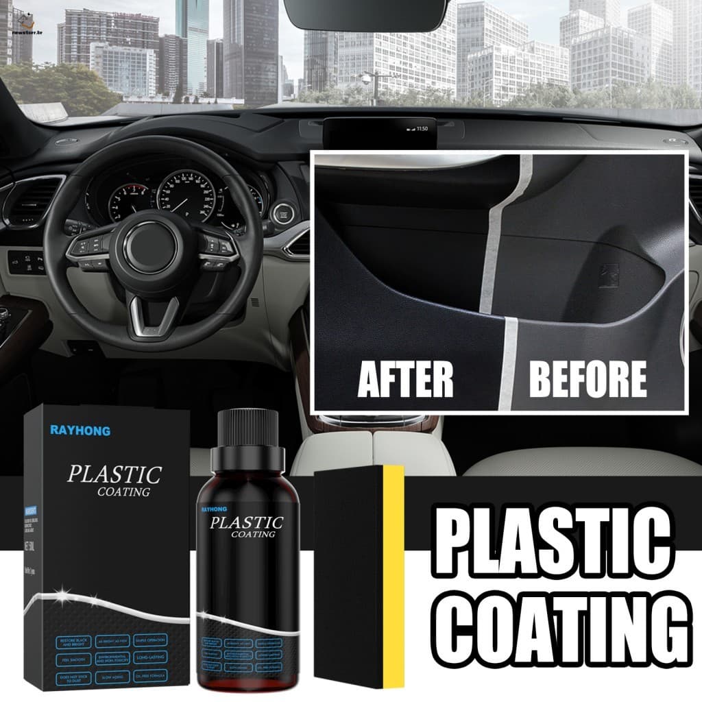 Restaurador De Limpeza De Painel De Carro 50ml-Revestimento De Cera De Acabamento De Plástico Para Interior De Automóvei