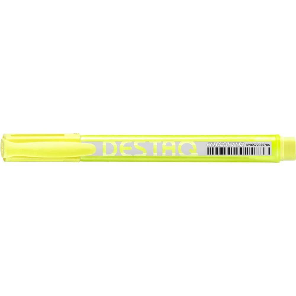 Caneta Marca Texto Destaq Fluorescente Amarela