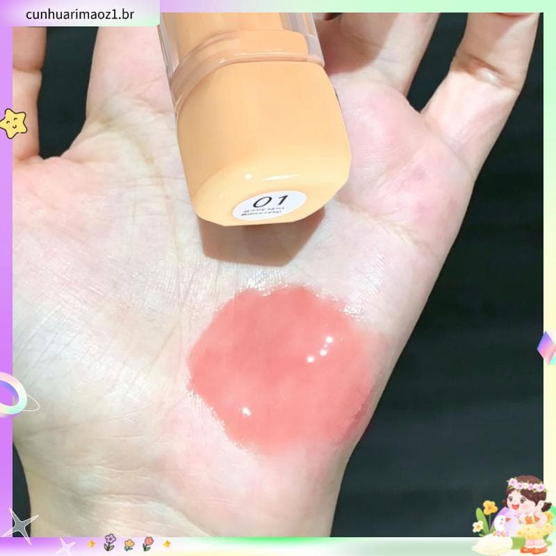 Gelo transparente beleza ins sonho erótico branco florescendo água brilhante espelho batom não desbota festa de estudant