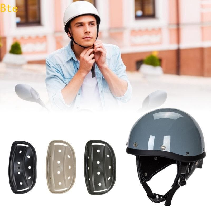 Bte Retro Capacetes Suporte Para Descanso Queixo Fácil Anexar Pilotos Motociclistas Melhorados Segurança