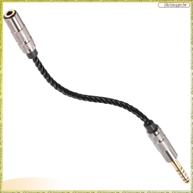 [Elqn] Adaptador De Fone De Ouvido Balanceado HIFI 4.4 Mm Acessório De Cabo De Áudio 4.4 XLR 4 Pinos Macho Para Ângulo F